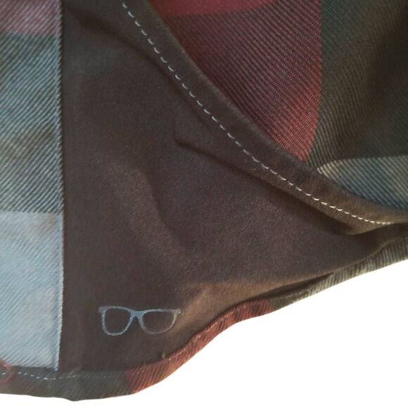 Dixxon “The Brawler” Women’s Small Flannel Shirt – Red & Black Plaid Button Up L - Picture 4 of 7